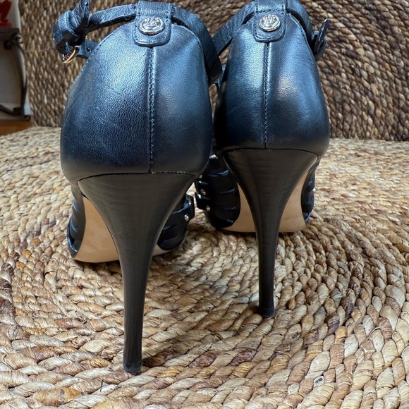 Ivanka Trump Black Strappy Heels 9.5 - Picture 6 of 8